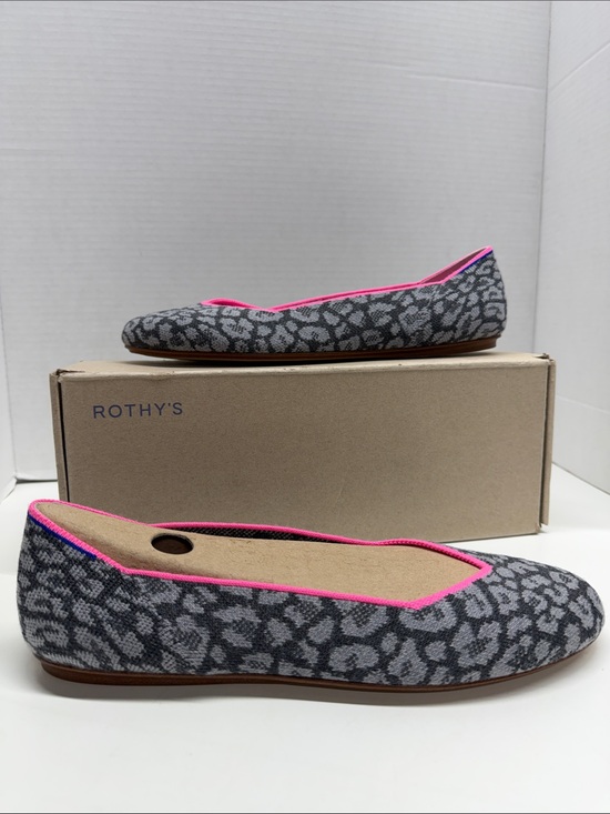 Rothy's Shoes - Rothys The Merino Flat Ballet Flats Shoes Haze Spot Animal Print Gray New NIB 11
